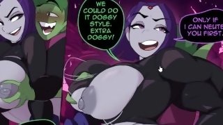 Beast Boy goes Horny Mode on Thicc Raven..