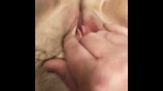 Thick Wife sucks my cock while I play with her pussy