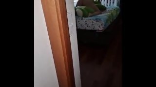 caught red-hnded fucking the teddy bear in bed