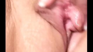 Tongue toy pussy orgasm 7min