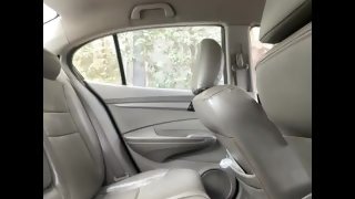 Porn naked in car