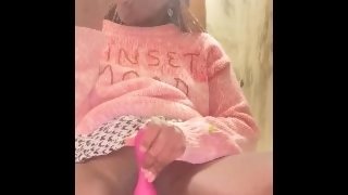 Last Video Went Viral! Alliyah Alecia Cums ALOT In Hospital Bathroom During Masturbation+Dildo Play