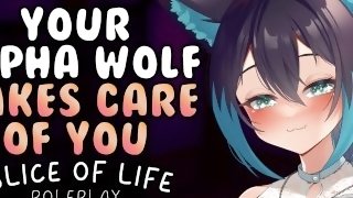 F4M - Taking Care of You - Alpha Wolf Girl x Injured Listener - Personal Attention - ASMR