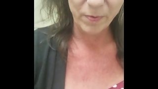Pink Pussy Milf Masturbates with a Bottle at Work