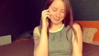 Young wife meets you from work and offers to celebrate the promotion at work with passionate sex