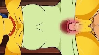 Marge Simpsons Bent Over DoggyStyle Creampie - Hole House