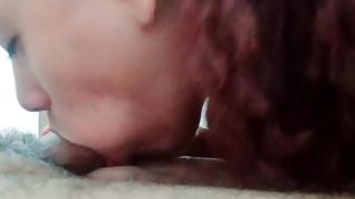 I love to fill my mouth with a hard cock,throat fucking until he fills it with his thick creampie