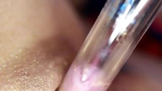 Golden Pussy Clit Lick Pump Orgasm - Demi