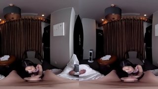 Asian horny teen VR memorable porn clip