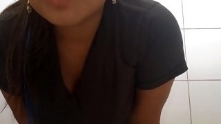 Doctor masturbates in the clinic bathroom, screaming for cock