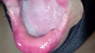 Teen Eating Cum - Gulp sound - Sarah Castillo