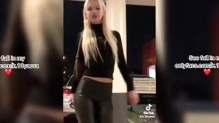 Russian bitch Smokes in the Parking lot after Hot Sex in the Car