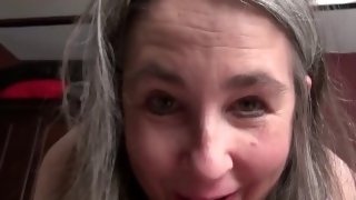 Aunt Judy's - Your Mature Step-Auntie Grace gives you a Good Morning Blowjob (POV)