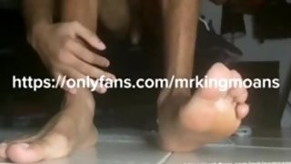 MONSTER BBC MOANING & DEEP STROKING HIS OILED UP DICK! ( BIG CUMSHOT )