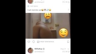 Cum Slut me out‼️(Full video on onlyfanz)