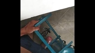 Old GAS STOVE pumping with Spurts of Cum - CumBlush