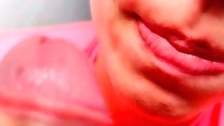 I want cum in my mouth, and I want it now! Enjoy go! - Close Up POV Blowjob