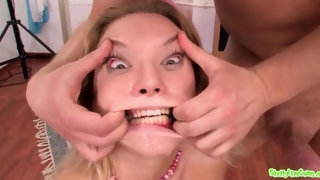 Blond Hair Nymph 18Yo Girl Brutal Sex Video