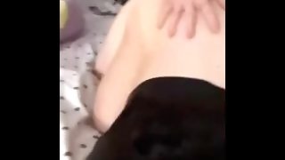 cute slut records herself on snapchat getting her pussy pounded