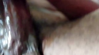 Oily Big Black Dick Cumshot In My Red Leather Chair