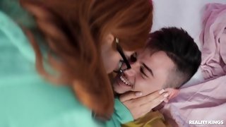 Perverted redhead teen sneaky sex movie