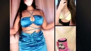 Perverted arab BBW heart-stopping solo clip