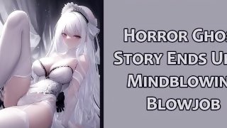 Horror Ghost Story Ends Up In Mindblowing Blowjob  Italian Accent