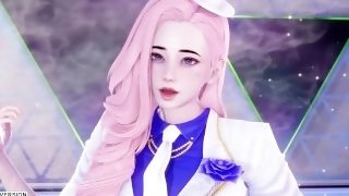 [MMD] LEE SUHYUN - ALIEN Seraphine Sexy Kpop Dance League Of Legends Uncensored Hentai 4K