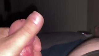 Jerking off to a big cum blast finish that drained part of my soul.