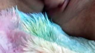Beautiful masturbation in honor of the pride month FTM transgender with a big clitoris