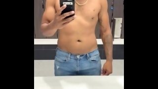 Muscular BBC post workout flexing for you