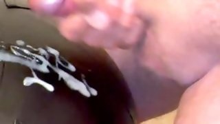 Cumshot Compilation - Slow-Mo And Close Up Juicy Cum Loads All Over My Latex And Leather