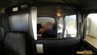 Massive Fake Tits On Blonde Make Cabbie Seize The Day - Reality Taxi Sex