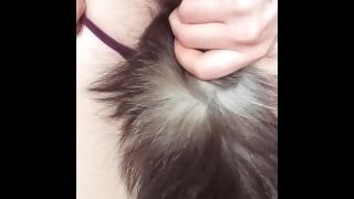 Little tease with my new tail🐺❤️