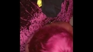 Ebony Barbie with big tits and fat ass sucks my cock