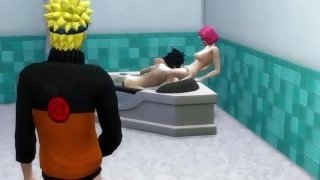 Naruto spying on Sakura having sex with Sasuke - Fucking husband from the front