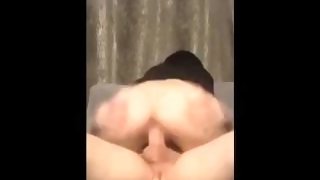 stuffing my pussy with fat dick (Homemade)