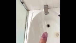 Stroking My Hard Cock in Shower 🚿 🍆👋