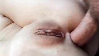 Shy girl gets a big dick in her tight ass. First person anal sex