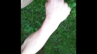Hardcore Torture dick outdoor