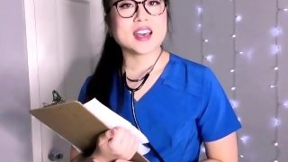 Asian Nurse Examines Your Cock for a Sperm Sample -ASMR- Kimmy Kalani