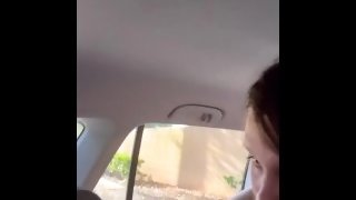 Horny girl gets multiple public creampies in married man’s car