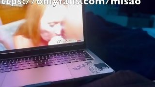 Playing with my Big Boobs and Masturbate to Gangbang to juicy orgasm!!