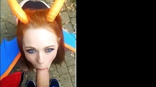 Group crazy sex with cosplay teen girls