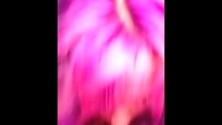 Watch Me Suck A Pretty Pink Dildo!! GOTH GIRL BLOWJOB POV