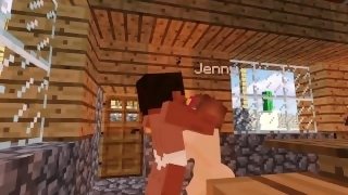 Serviced by my busty girl Jenny  Minecraft - Jenny Sex Mod Gameplay