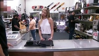 Blonde Makes Money With Her Pussy In A Pawn Shop - 1080p - Big tits