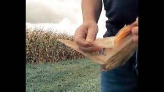 Pissing on a Cob of Corn on a Road Trip