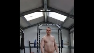 LongJohn0Hara walkinga round the gym with his cock out