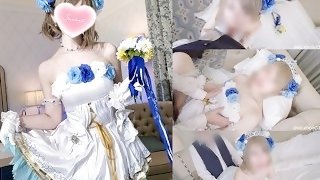 💙(vol1) Cosplay Having sex with an idol while still in our wedding dress costumes.【Aliceholic13】